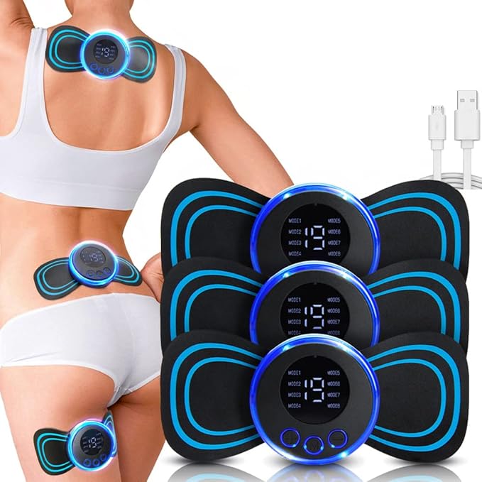 EMS Mini Electric Neck Cervical Massager Pads - 6 Massage Modes,Portable Neck Massager,USB Neck Wrap for Pain Relief Multi-function