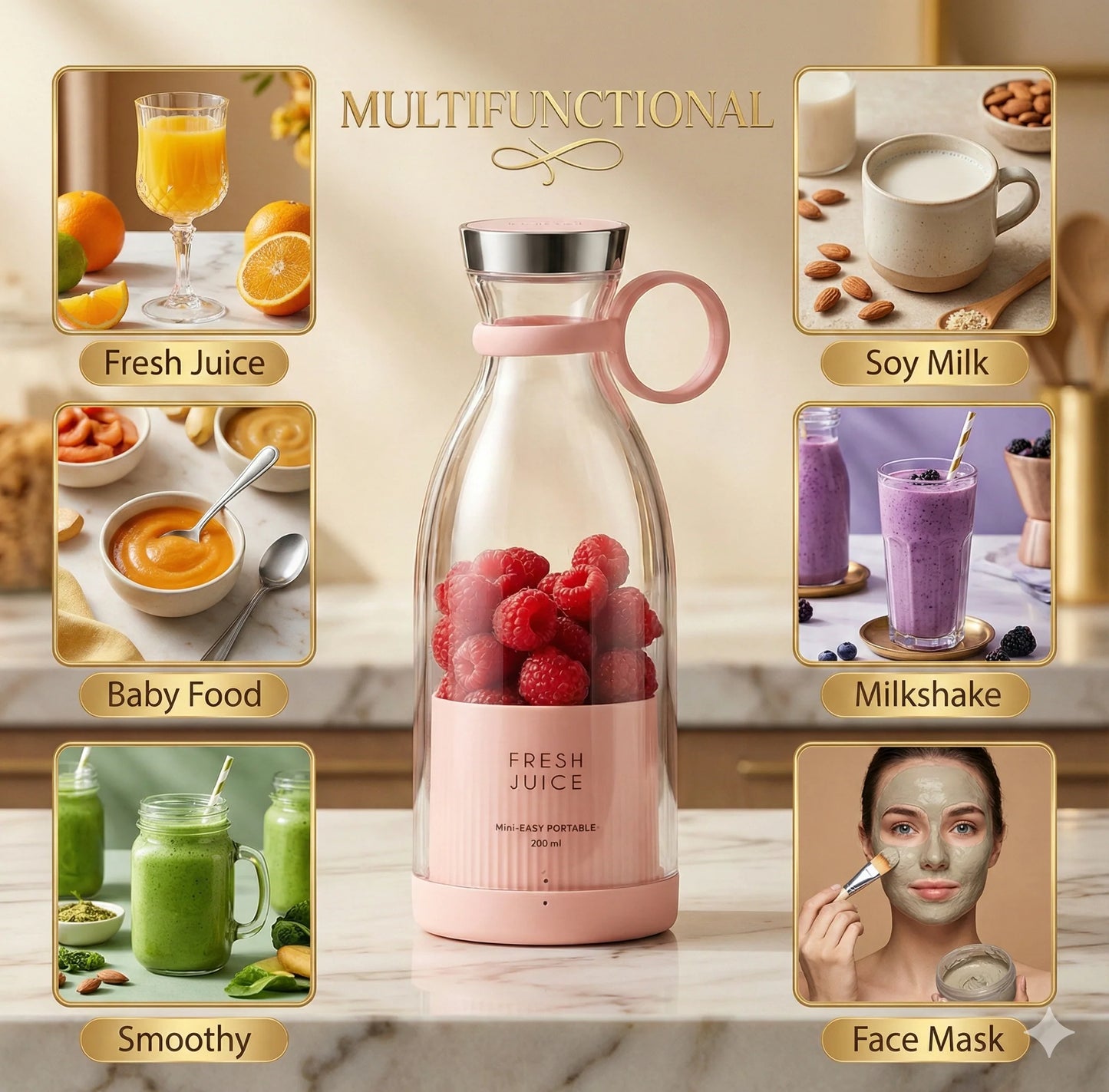 Portable Mini Juicer Blender